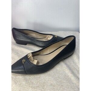 Limited Edition Ralph Lauren Women’s Black Simple Ballet Pumps Black Sz 5.5